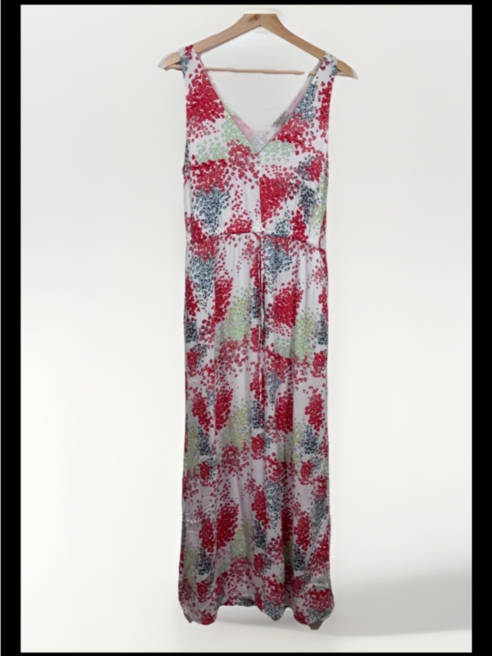 Lucky Brand Maxi Dress Women Size XS Sleeveless V-Neck Flowy Floral Summer